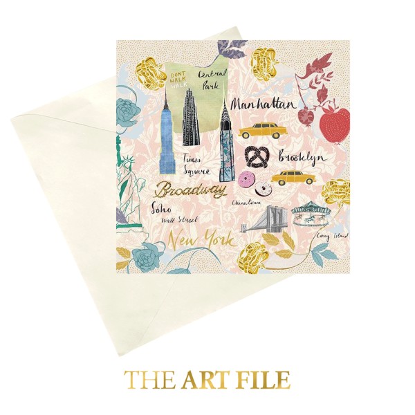 The Art File - Поздравителна картичка "Ню Йорк" 1